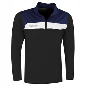 Stuburt Mens Half Zip Midlayer / Black